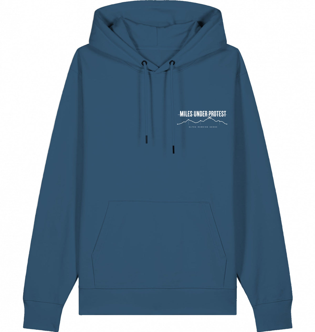 DOGS. COFFEE. RUNNING Hoodie Deep Teal – Produktansicht