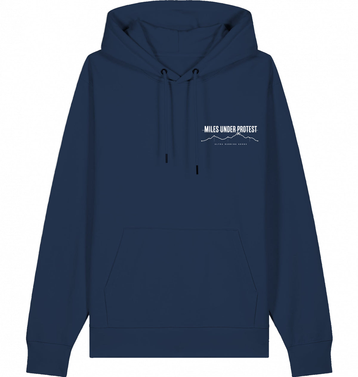 DOGS. COFFEE. RUNNING Hoodie French Navy – Produktansicht