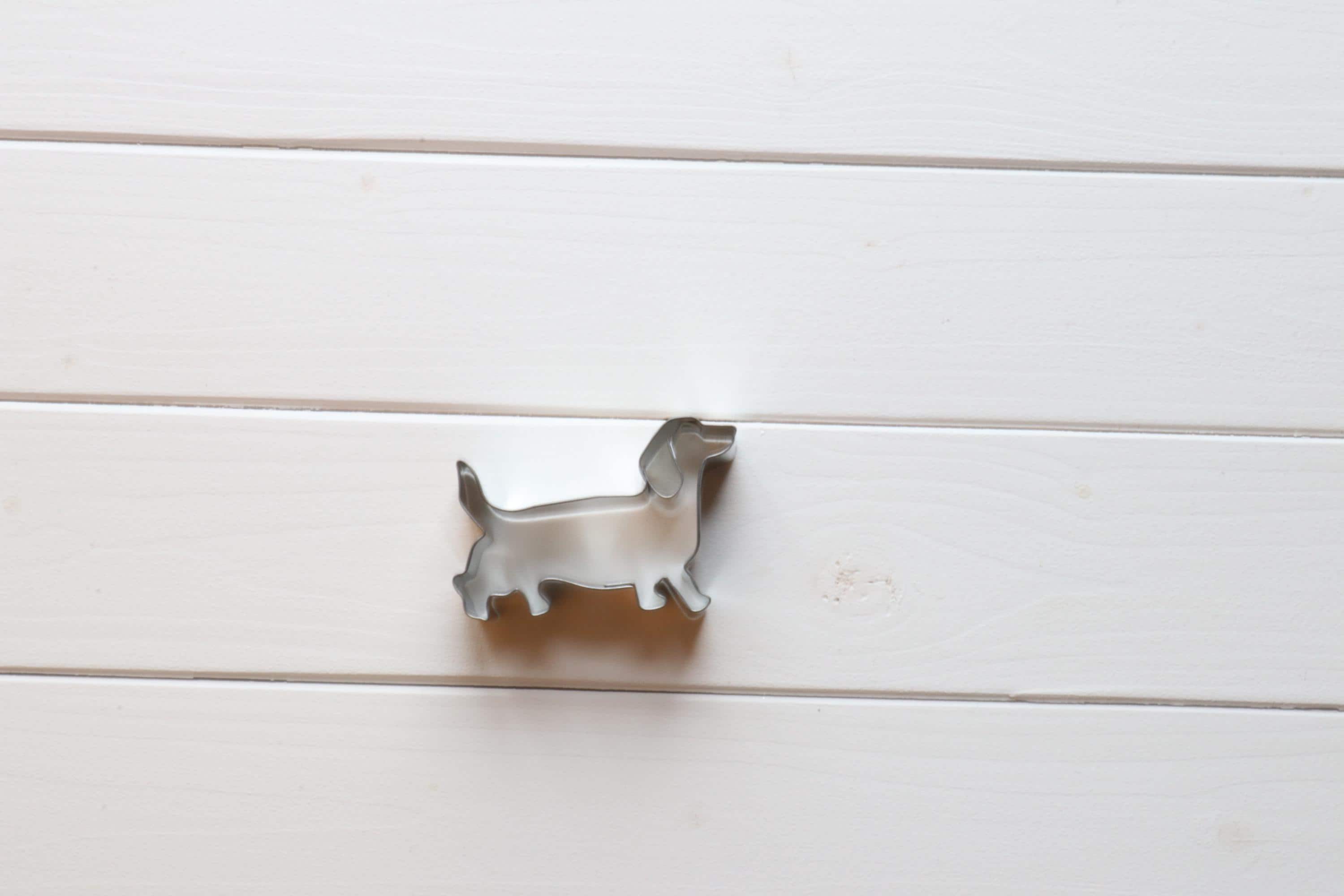 Hundekekse Backmischung mit Ausstechform als Dackel, Tiernahrung, Hundeleckerlies, Backmischung im Glas, ideal als Geschenk,