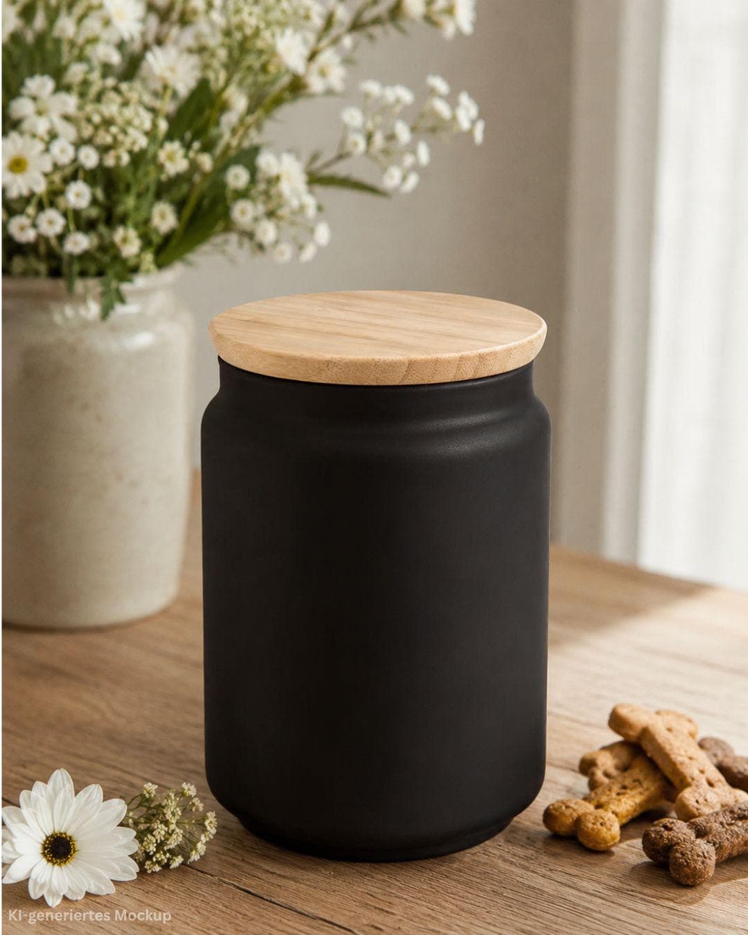 Leckerlidose, Vorratsglas mit Bambusdeckel, personalisiertes Geschenk für Hundebesitzer, Futterglas, Geschenke, Geschenkidee Hundeliebhaber