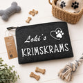 Personalisierte Hundetasche „Lokis KRIMSKRAMS“| Hunde Organizer mit Namen | Filztasche für Leckerlis & Zubehör | Geschenk für Hundebesitzer